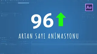 Artan Sayı Animasyonu / Sayı Sayacı | After Effects ile Kolay Animasyon