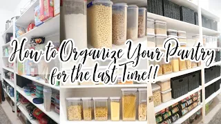 2023 ORGANIZE WITH ME // NEW HOUSE PANTRY DECLUTTER AND ORGANIZATION // HOW TO ORGANIZE YOUR PANTRY