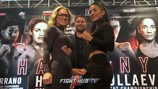 BATTLE OF THE BEAUTIES! AMANDA SERRANO & HEATHER HARDY GO FACE TO FACE IN NEW YORK