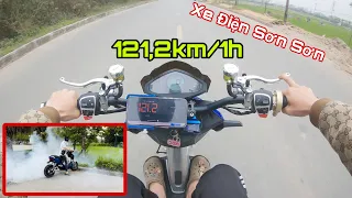 Xe Điện Độ Trung Quốc Max Speed 122 km/1h của Sơn Sơn có gì? || Sơn Sơn Team