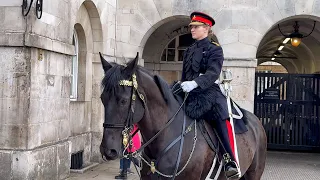 Our Favourite Captain Makes a gleeful ENTRY Ontime for the Guards Routine Inspection!