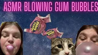 ASMR Bubble Gum Blowing For Cat