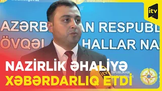 Gözlənilən hava şəraiti ilə bağlı FHN təkrar əhaliyə müraciət etdi