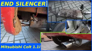 Mitsubishi Colt 1.1i - End Silencer Swap (HD)