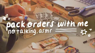 asmr small business packing orders | 1 hour, no talking, no mid roll ads