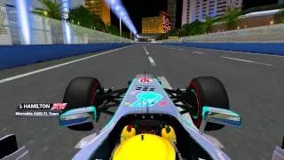 Lewis Hamilton Singapore Street Circuit 2013 - Onboard