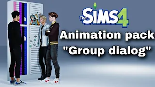 Animation pack Sims 4(Group dialog)/(DOWNLOAD)
