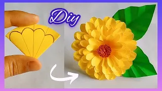 Diy Flower | Beautiful Paper Flower Making Ideas l Simple Paper Flower Making l Home decor |