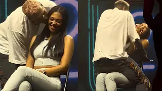 Chris Brown doing lap dance on beautiful girl + Kiss ❤️‍🔥 Take You Down Live Performance