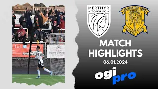 Merthyr Town 4-1 Basingstoke Town | Match Highlights | 06.01.2024