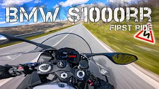 BMW S1000RR 2023 | First Time Riding a SuperSports Bike 😍 [4K RAW Onboard]