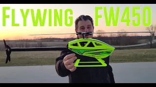 Fly Wing - FW450 - RTF Drone Heli - Unbox, Build, Radio Setup, & Maiden Flights