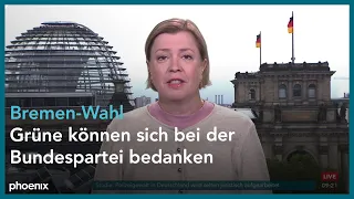 phoenix nachgefragt mit Anja Maier zum Ausgang der Wahl in Bremen am 16.05.23