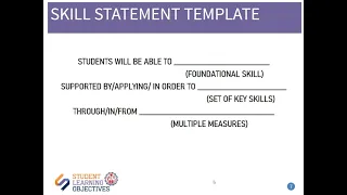 Mr. Leal's SLO SKILL STATEMENT Video