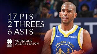 Chris Paul 17 pts 2 threes 6 asts vs Pistons 23/24 season