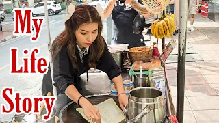 A Day in The Life Of Puy Roti Lady - The Most Hardworking & Beautiful Lady In Bangkok - Street Food