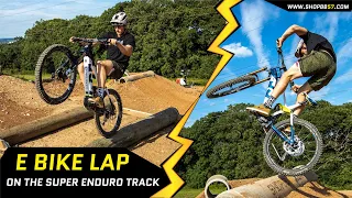 E BIKE TRIALS ON MY ENDURO CROSS TRACK