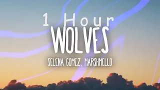 [ 1 HOUR ] Selena Gomez, Marshmello - Wolves (Lyrics)