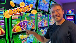 Huff N' More Puff Huge Buzz Saw Bonus!  💰 🎰 Live Slot Play!