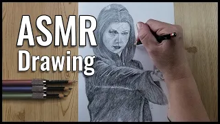 Drawing Alyson Hannigan as Willow | ASMR | No Talking |