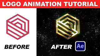 After Effects Tutorial: GOLD/SILVER Particles Logo Animation | Simple way!