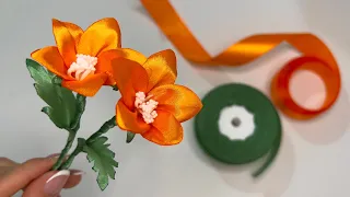 Easy DIY: How to Make Satin Ribbon Flower Easy | Beautiful Flower Crafts