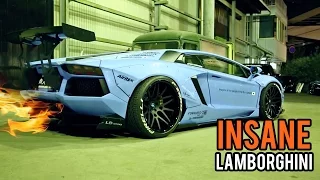 Lamborghini Aventador LP720 4  Fire Flames Insanely Loud! Liberty Walk Armytrix Exhaust