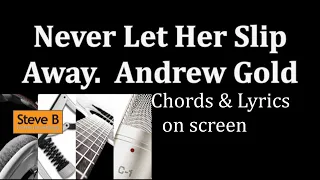 Never let her slip away - Andrew Gold  - Guitar - Chords & Lyrics Cover- by Steve.B