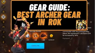 Best Archer Gear in Rise of Kingdoms - Gear Guide