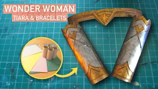 Wonder Woman 1984 DC Tiara & Bracelets A Simple DIY, Homemade, Craft ✨