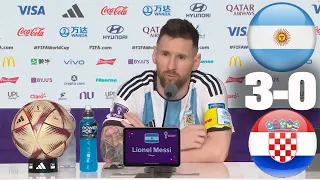 Argentina 3-0 Croatia | Lionel Messi Post Match Interview | Messi Reach the final 2022 world Cup