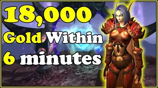 18,000 Gold Within 6 Minutes Gold Farm In WoW Dragonflight