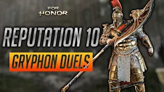 [For Honor] REPUTATION 10 GRYPHON DUELS - ARES THE GOD OF WAR | HIGH LEVEL GRYPHON DUELS E3