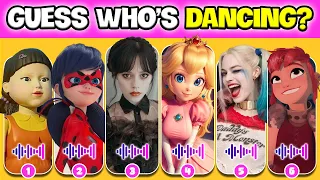 Guess Who Is Dancing? Guess Who Dances Better? Nimona, Wednesday, Harley Queen,M3gan, Ladybug,Sing 2