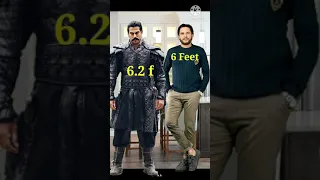 Kurulus Osman actors🇹🇷 🥰Height Comparison with Shahid Afridi🇵🇰😍