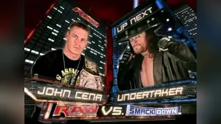 WWE Raw 2006 John Cena vs The Undertaker