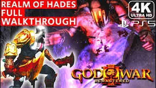 God of War 3 Remastered Realm of Hades Boss Fight Full Gameplay Walkthrough Longplay 4K Ultra HD