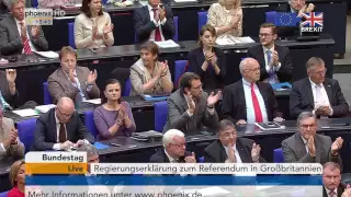 Brexit-Votum: Regierungserklärung von Angela Merkel am 28.06.2016