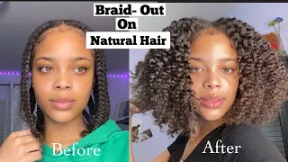 PERFECT BRAID-OUT TUTORIAL ON NATURAL HAIR | SUPER DEFINED CURLS