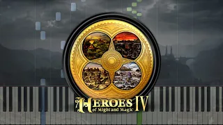 Heroes of Might and Magic IV - Floating Across Water (Piano, Game Video)