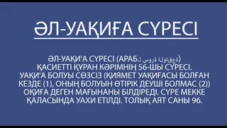 Әл - Уақиға сүресі - Кедей болудан сақтайды .