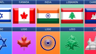 List Flags of Countries With Logos Inside the Flag