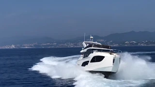 Sea trial Absolute Yacht 47 Fly In action