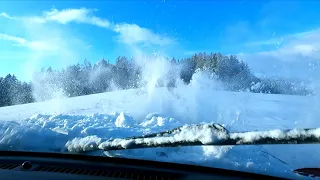 Nissan Pathfinder snow test 4K