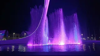 Grandiose!  Singing fountain show. Johann Strauss.  Kaiser-Walzer (Emperor Waltz) 4K