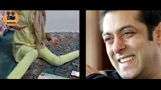 See Salman get Surprised seeing his picture made by a Disabled  child & promises to help her