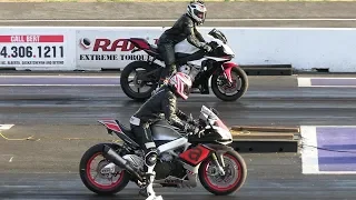 Aprilla RSV4 vs R1 Yamaha - superbikes racing