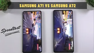 Samsung Galaxy A72 vs Samsung Galaxy A71 | Video test Display, SpeedTest, Camera Comparison