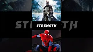 spider-man vs batman who is the best#characters comparison#comparison#characters power#mcu#dc#shorts