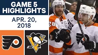 NHL Highlights | Flyers vs. Penguins, Game 5 - Apr. 20, 2018